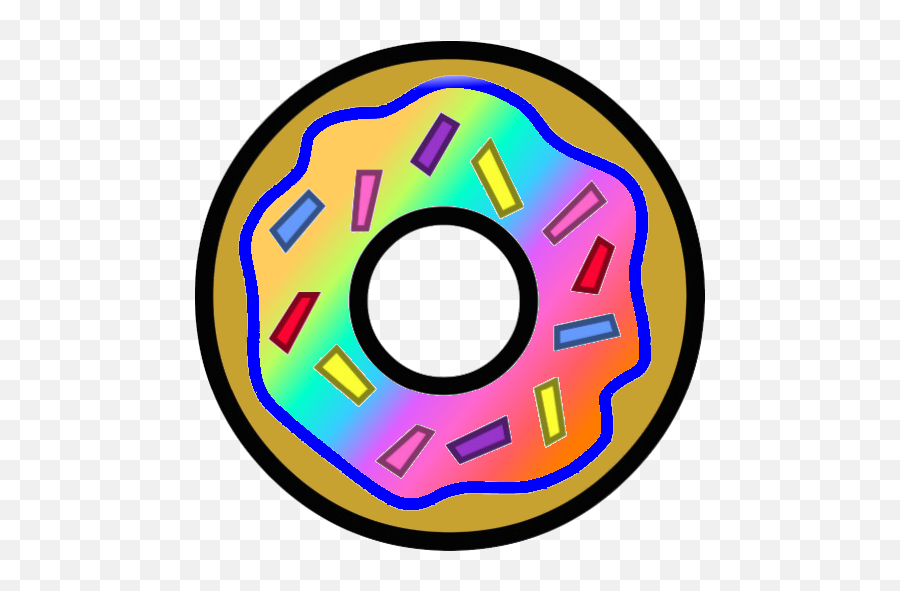 Purple Clipart Donut - Rainbow Donuts Clipart 512x512 Rainbow Donut Clipart Emoji,Doughnut Clipart