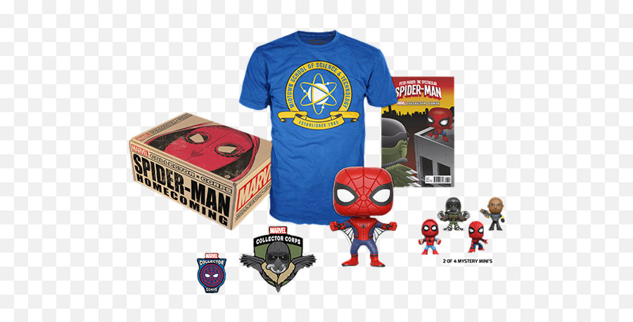 Marvel Collector Corps - Spiderman Homecoming Subscription Box Marvel Studios Marvel Collector Corps Emoji,Spiderman Homecoming Logo