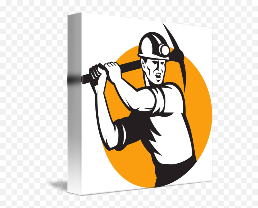 Pick Clipart Miner - Bitcoin Mining Logo Png Download Miners Strike Clipart Emoji,Mining Logo