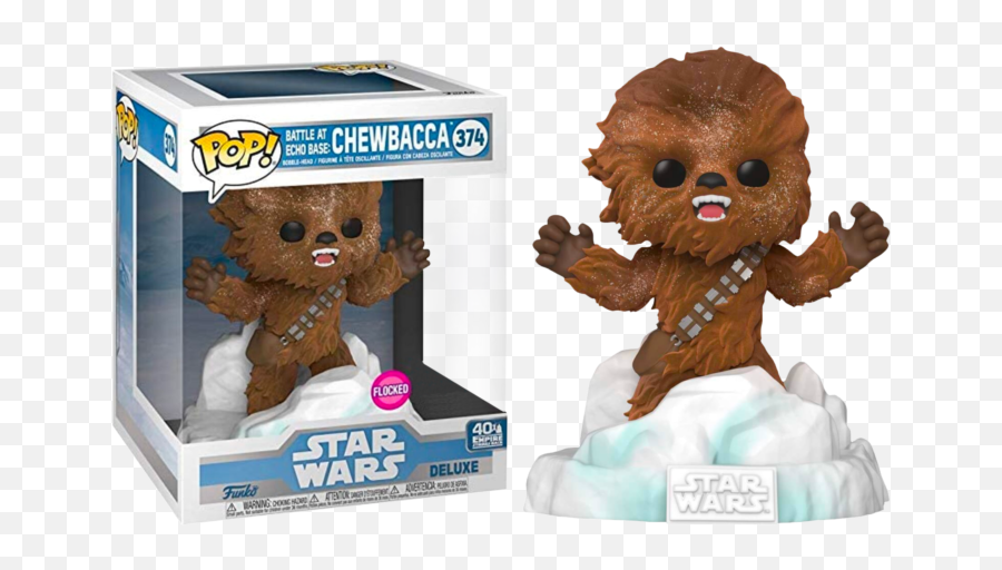 Funko Pop Star Wars Episode V The Empire Strikes Back - Chewbacca Battle At Echo Base Flocked Deluxe 374 Funko Pop Battle At Echo Base Chewbacca Emoji,Chewbacca Png