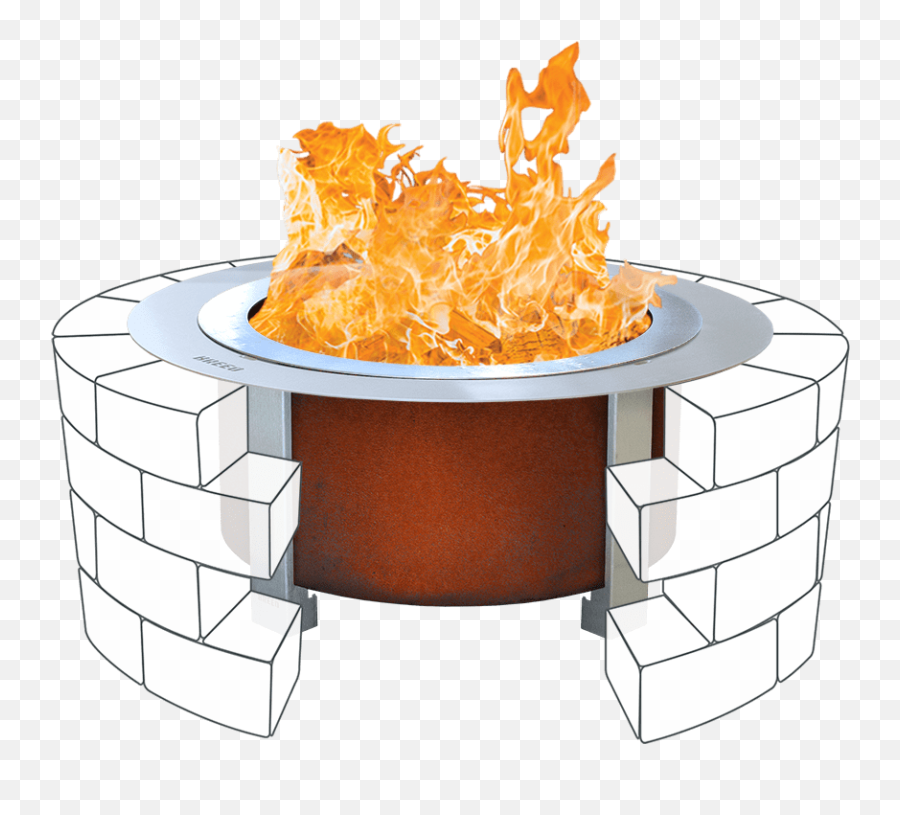 X24 Smokeless Fire Pit Insert Bundle - Smokeless Fire Pit Emoji,Ring Of Fire Png
