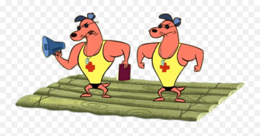 Camp Lazlo Characters Pierre And Noneck On A Raft - Mat Emoji,Pierre Png