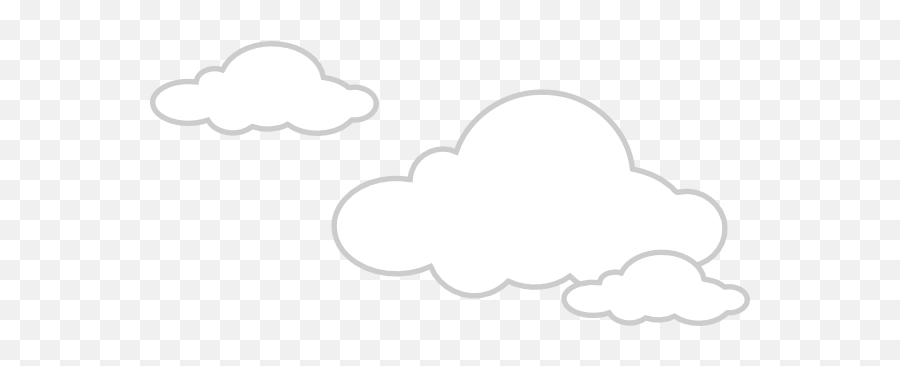 Solid White Cloud Clip Art At Clkercom - Vector Clip Art Language Emoji,Cloud Png Clipart
