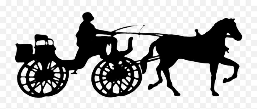 Free Transparent Horse And Buggy Png - Horse Cart Silhouette Png Emoji,Horse And Carriage Clipart