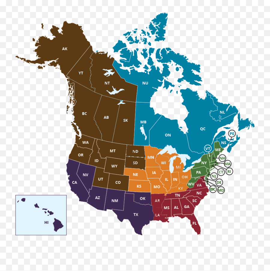 America Map - Map Of Christianity In North America Png Emoji,North America Png