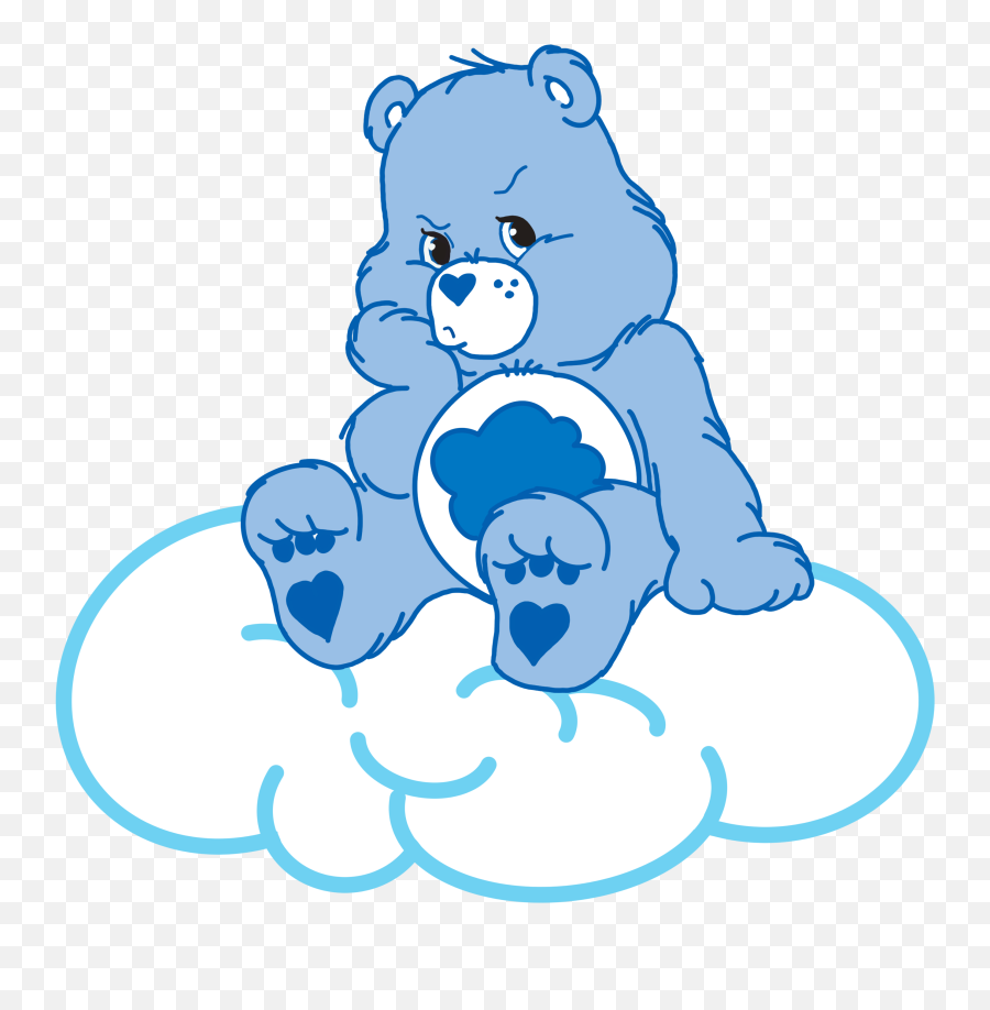 Grumpy Bear Pouts Emoji,Care Bear Png