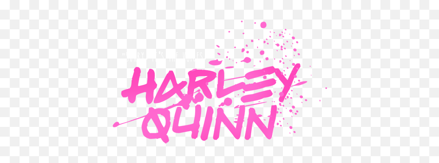 Harley Quinn Logo Transparent Image - Harley Quinn Logo Pink And Blue Emoji,Harley Quinn Logo