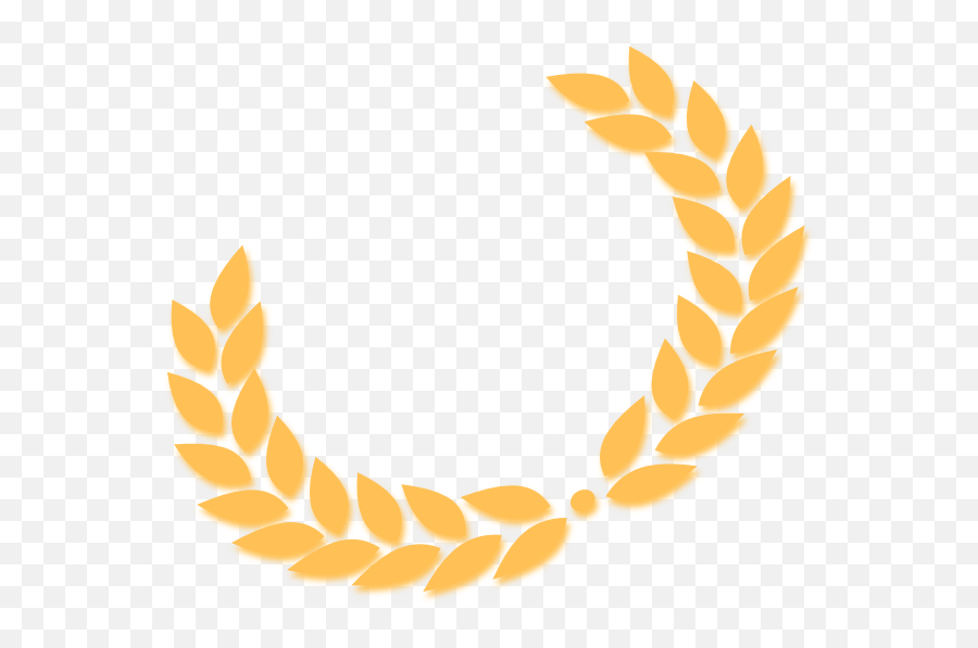 Half Olive Leaf Gold Clip Art At Clker Com Vector Clip Emoji,Semi Circle Png