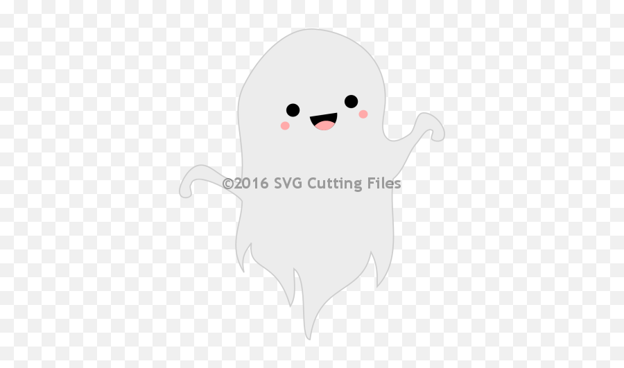 Download Pp - 2634 Kawaii Cute Ghost Scalable Vector Emoji,Cute Ghost Png