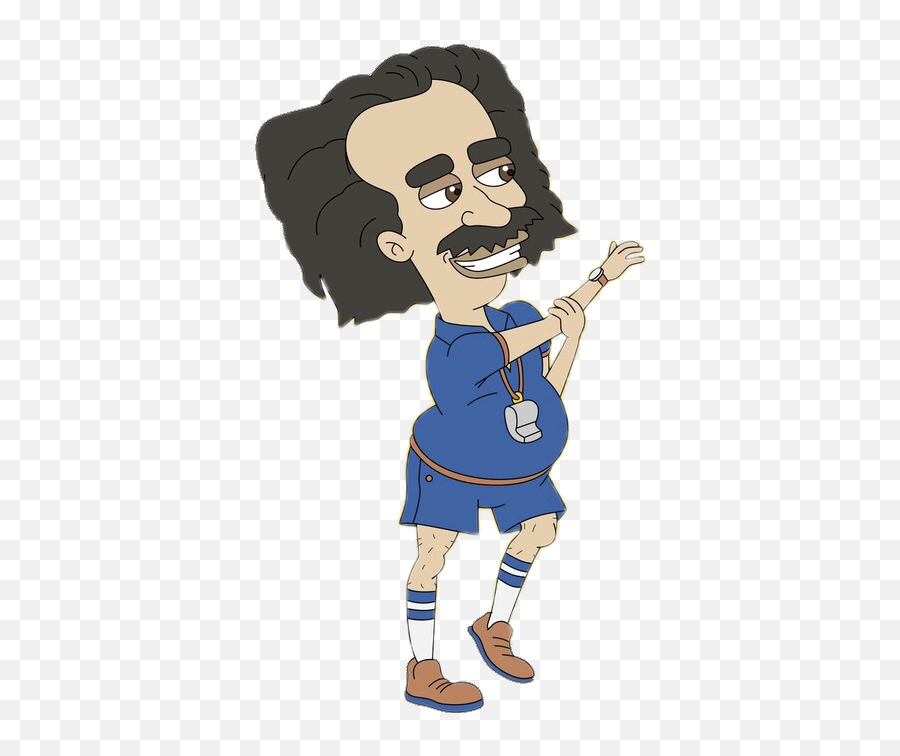 Check Out This Transparent Big Mouth Coach Steve Steve Emoji,Stretching Clipart