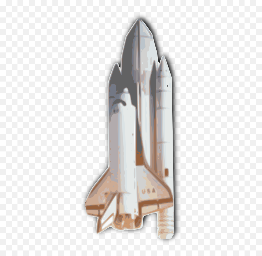 Shuttle Blastoff - Openclipart Emoji,Space Shuttle Clipart Black And White