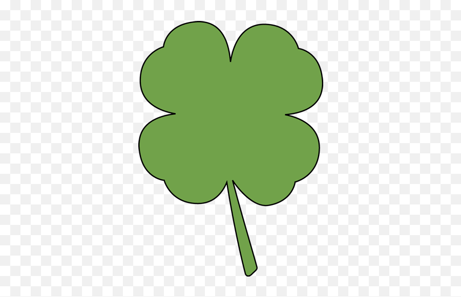 Four Leaf Clover Clip Art - Clipart Cute Green Leaf Emoji,4 Leaf Clover Clipart