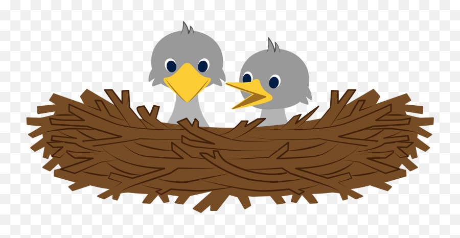 Bird Nest Clipart - Cartoon Bird Nest Clipart Png Emoji,Nest Clipart