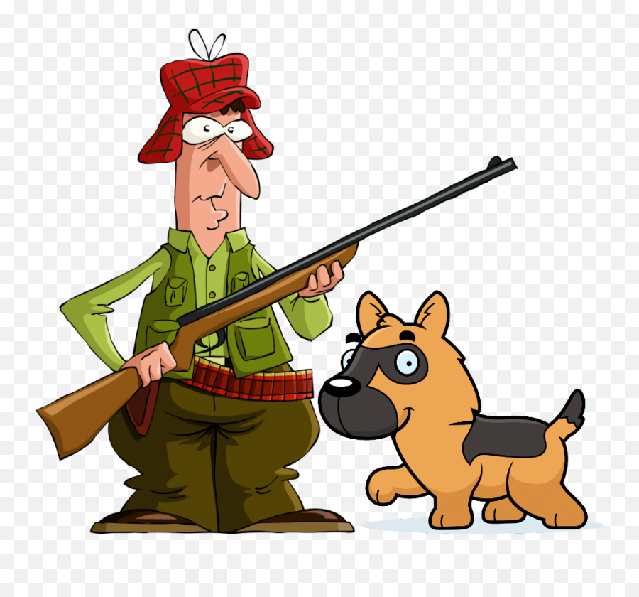 German Shepherd Hunting Dog - Hunter Clip Art Png Download Emoji,Hunt Clipart