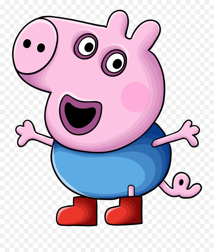 Peppa Pig Characters - Cartoon Superheroes Easy Emoji,Peppa Pig Clipart