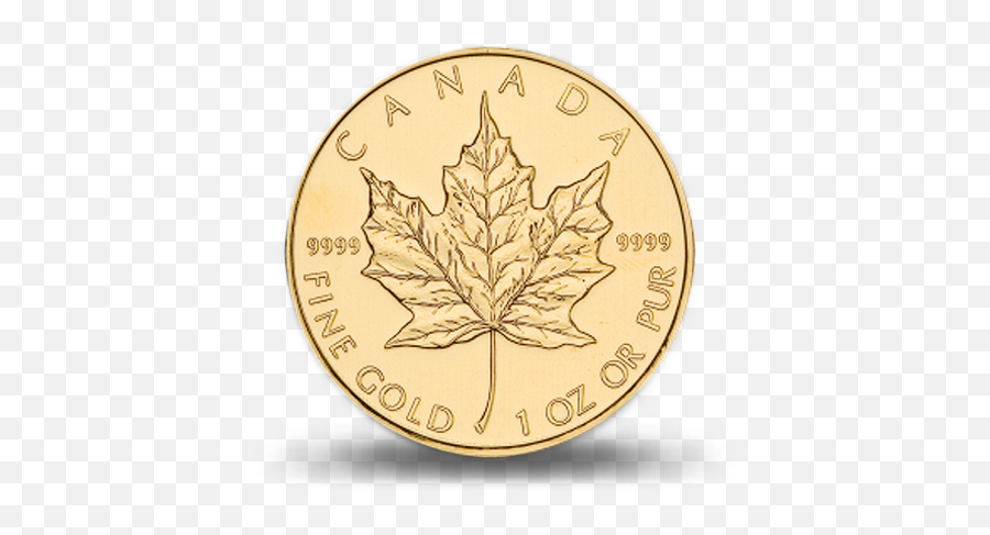 Download Hd Canadian Gold Maple - Canadian Gold Maple Leaf Emoji,Canadian Leaf Png