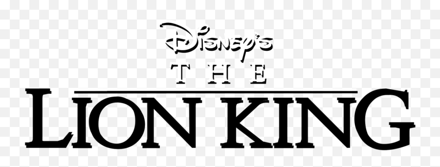 Disneys The Lion King Logo Black And - Lion King Emoji,Lion King Logo