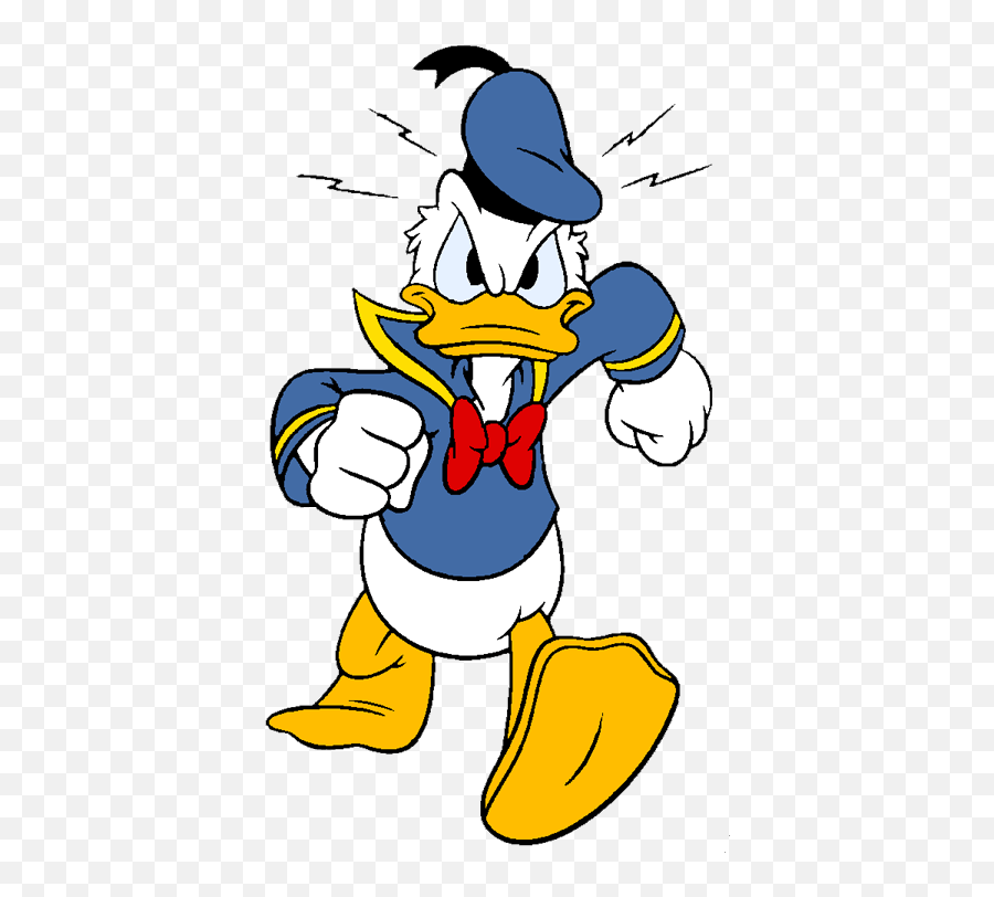 Disney Png Files Clipart - Angry Donald Duck Vector Emoji,Angry Clipart