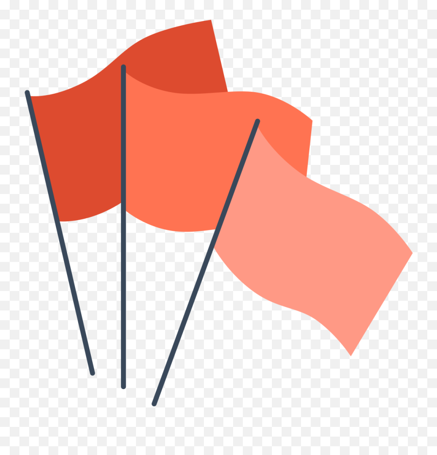 Counterparty Red Flags Clipart - Vertical Emoji,Flag Clipart