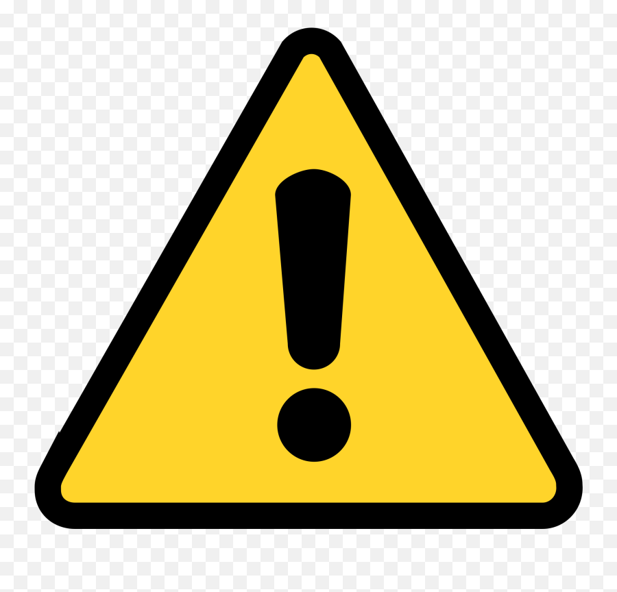Warning Triangle Png - Warning Icon Emoji,Triangle Png