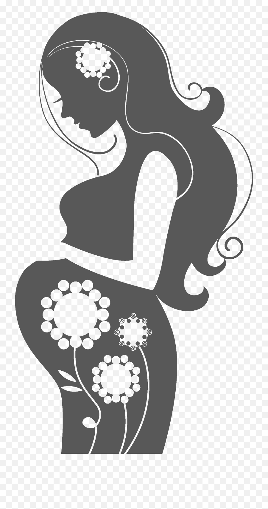 Pregnancy Silhouette Woman Clip Art - Pregnant Woman Happy Birthday Pregnant Emoji,Pregnant Woman Clipart