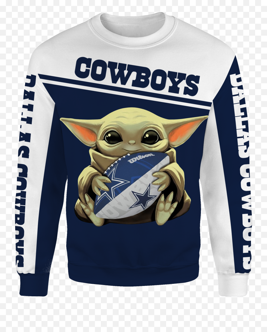 Dallas Cowboys Baby Yoda New Full All Over Print K1258 - Baby Yoda Hug Dallas Cowboys Emoji,Cowboys Png