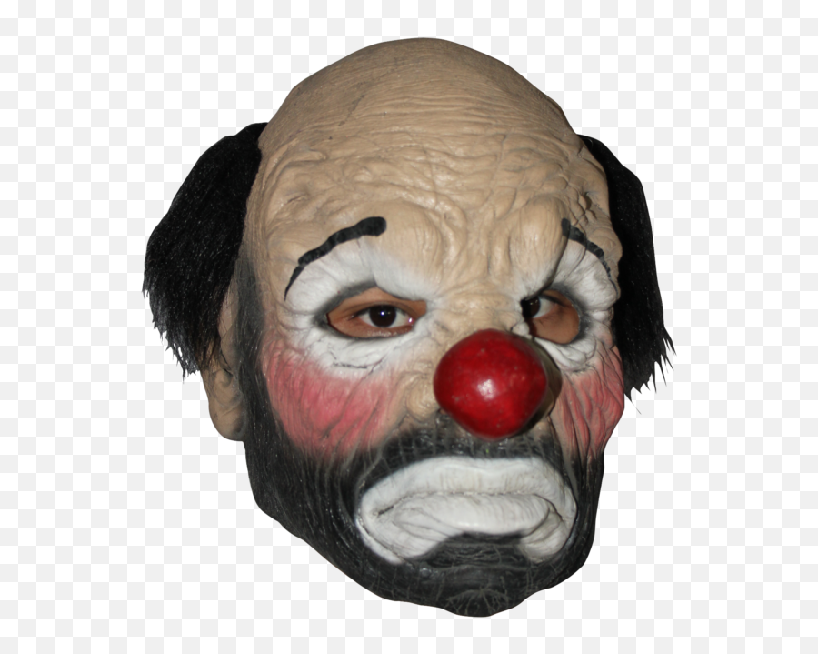 Adult Hobo Sad Clown Latex Mask With Hair Hallowneen Costume Tb26533 - Hobo Clown Mask Emoji,Clown Hair Png