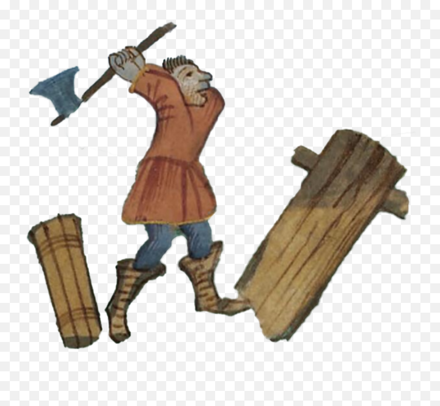 Wood Chopping Hatchet Lumberjack Png - Wood In Middle Ages Emoji,Lumberjack Clipart