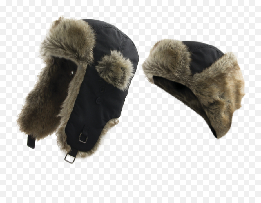Winter Hat With Fur Trim - Cap Emoji,Ushanka Png