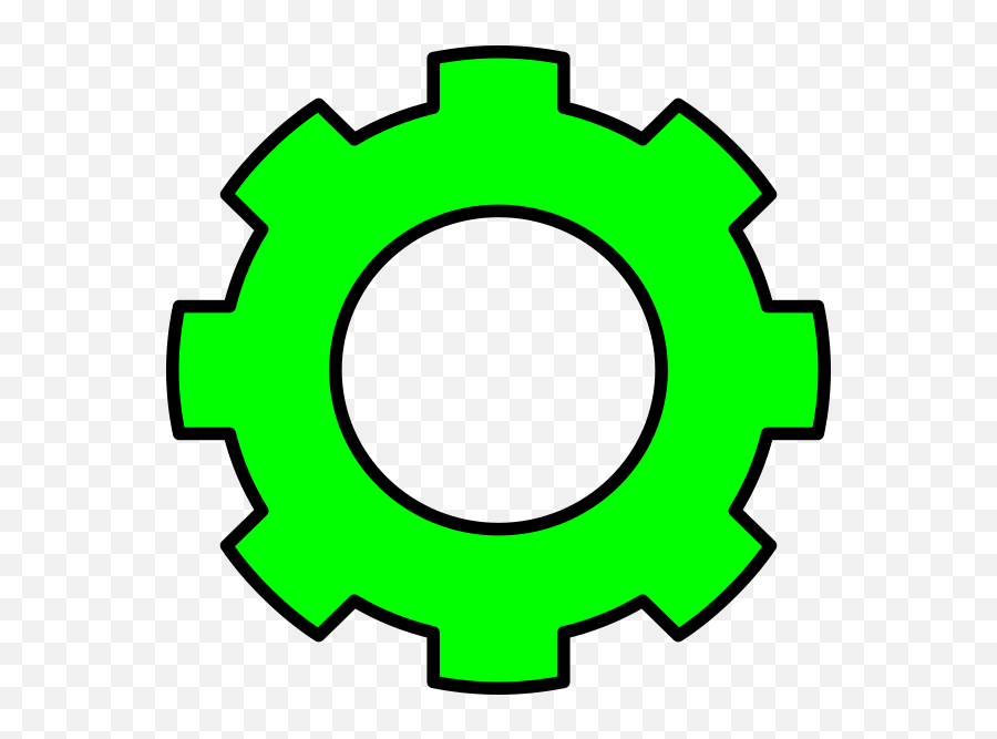 Green Gear Clip Art At Clker - Call Management Icon Emoji,Gear Clipart
