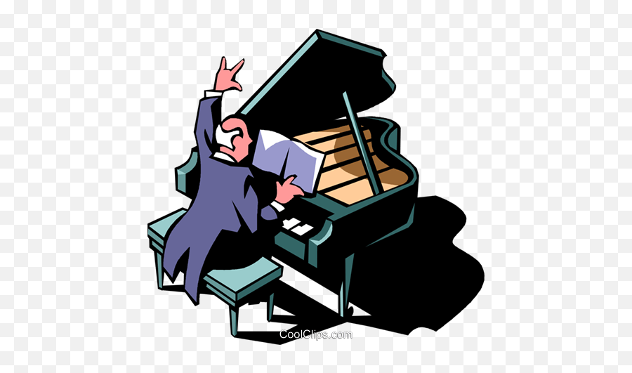 Concert Pianist Royalty Free Vector - Pianist Clip Art Emoji,Concert Clipart