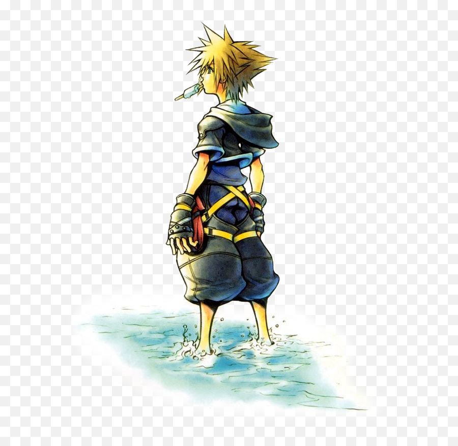 Kingdom Hearts 2 Sora Art Transparent - Sora Kingdom Hearts 2 Emoji,Sora Transparent