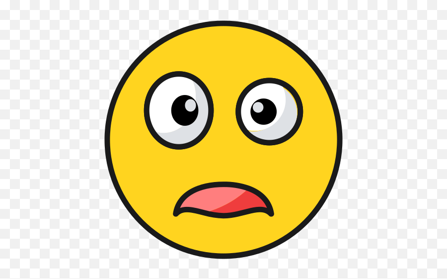 Emoji Scared Surprised Sad Free Icon Of Emojis - Colored,Surprised Emoji Transparent