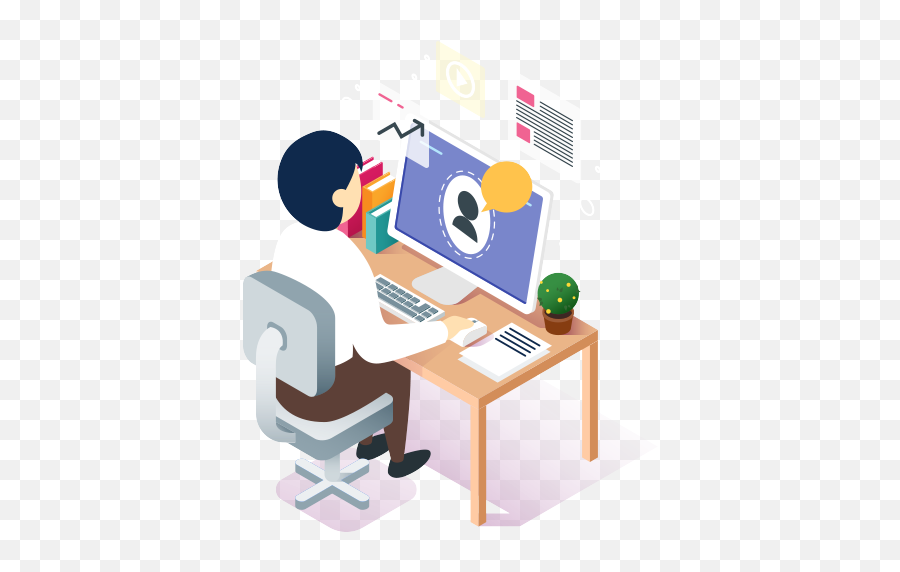 Drupal Development Company For Successful Business Emoji,Person On Computer Clipart