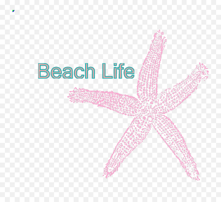 Coral Starfish - Beach Life Sign Svg Vector Coral Starfish Emoji,Sea Life Clipart