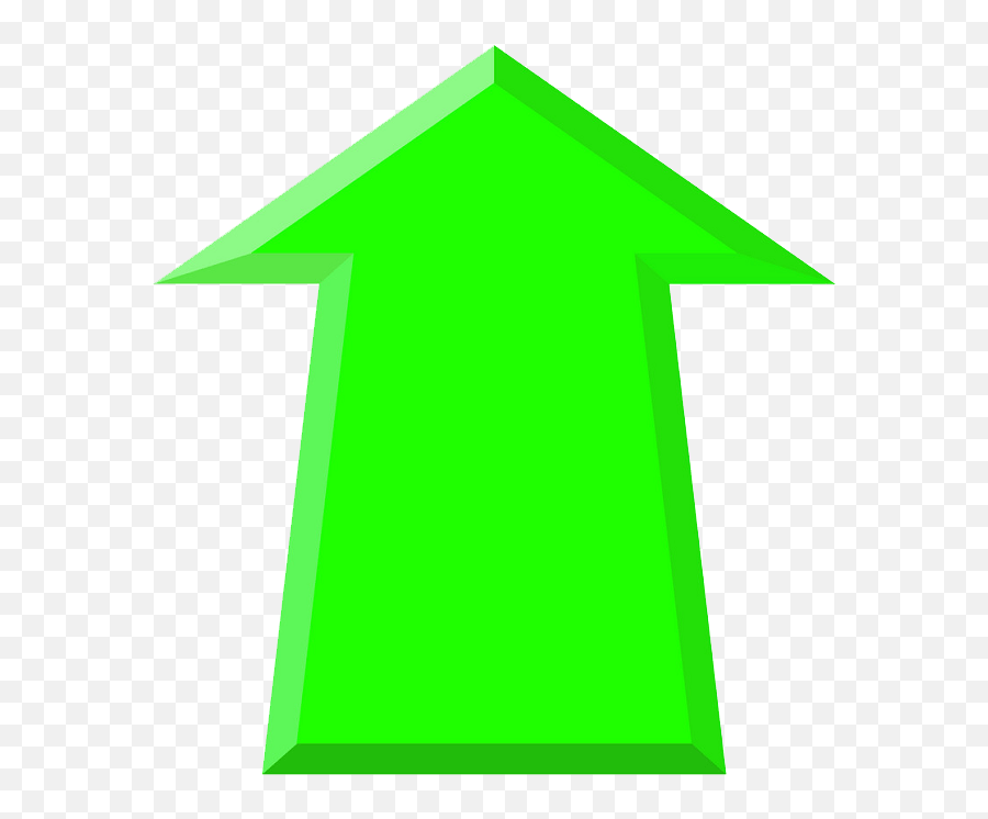 Green Up Arrow Clipart Transparent - Clipart World Emoji,Up Arrow Transparent