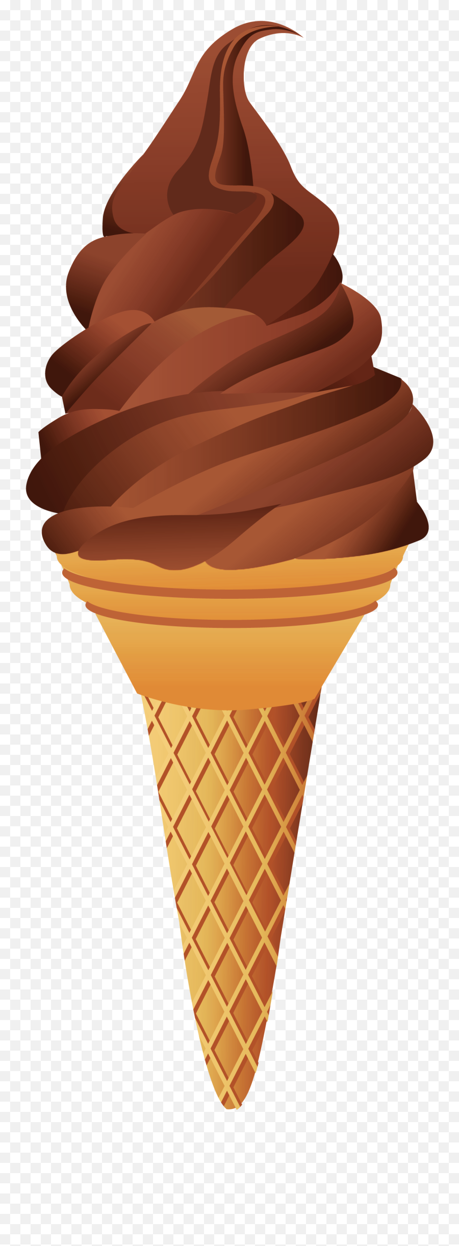 Chocolate Ice Cream Clipart Png - Chocolate Ice Cream Transparent Background Emoji,Ice Cream Cone Clipart