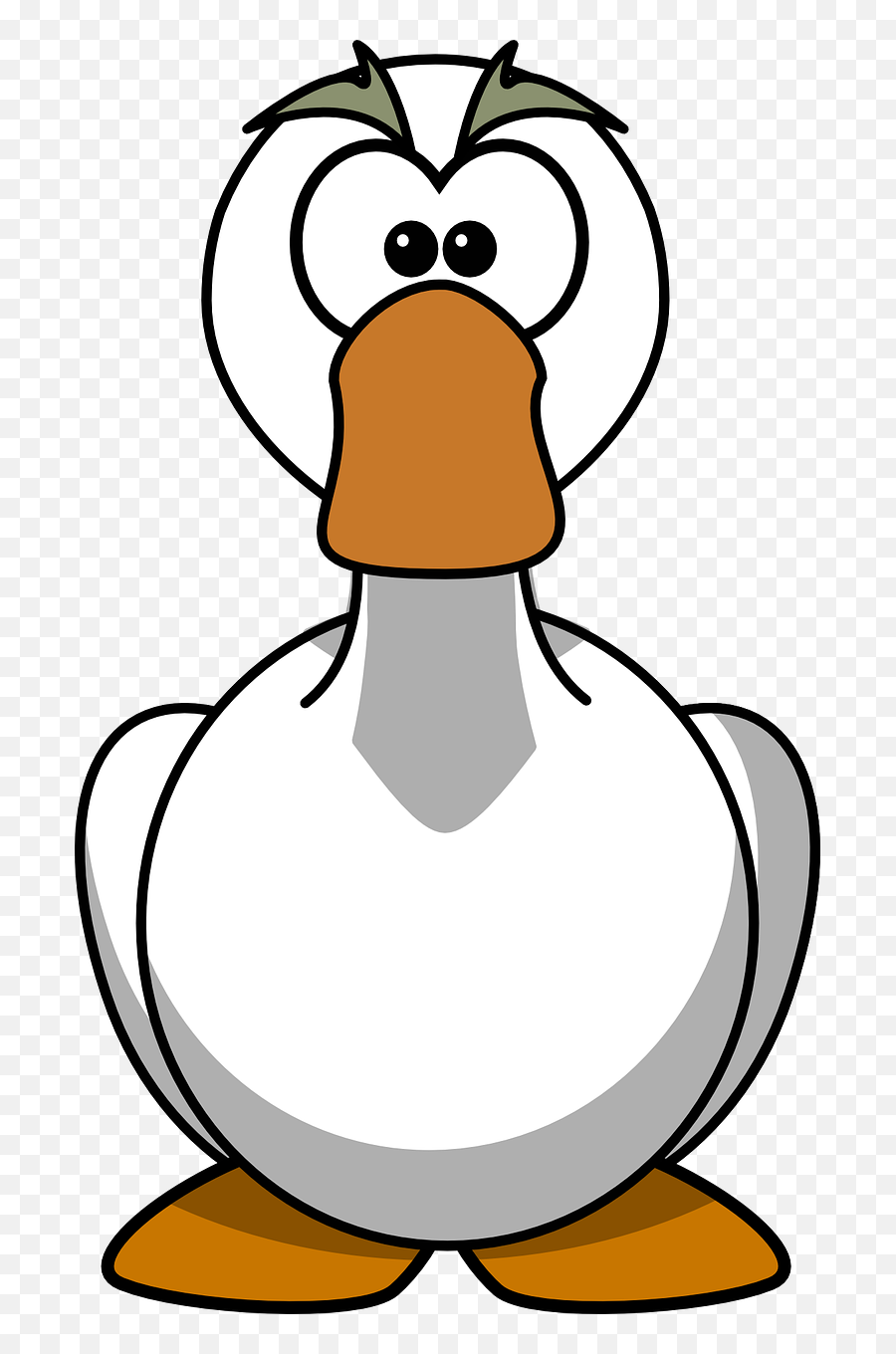 Cartoon Goose Clipart - Cartoon Clipart Goose Emoji,Goose Clipart
