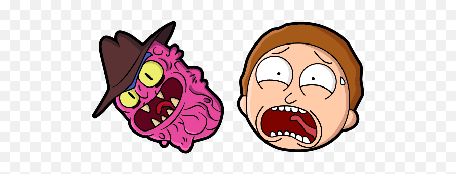 Rick And Morty Scary Terry And Morty Cursor U2013 Custom Cursor - Rick Y Morty Scary Terry Emoji,Scary Logos
