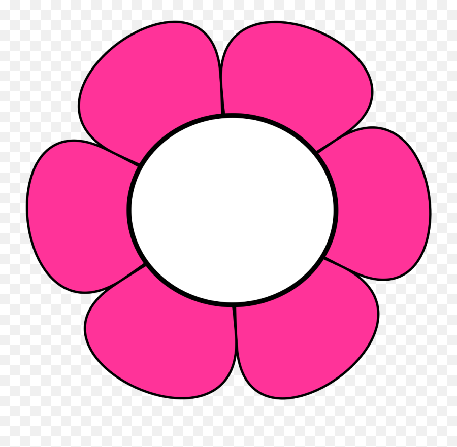 Pink And White Flower Svg Vector Pink And White Flower Clip - Flower Clip Art Pink Emoji,White Flower Png