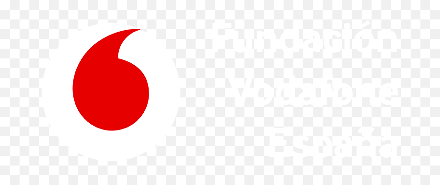 Download Hd Logo Fundación Vodafone España Calado - Dot Emoji,Vodafone Logo
