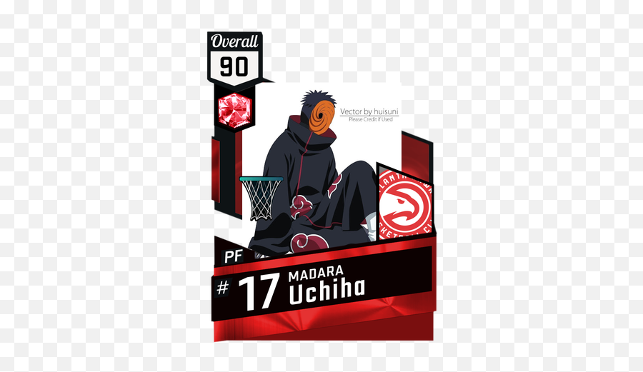 Madara Uchiha - Nba 2k17 Custom Card 2kmtcentral Michael Jordan Overall Emoji,Uchiha Logo