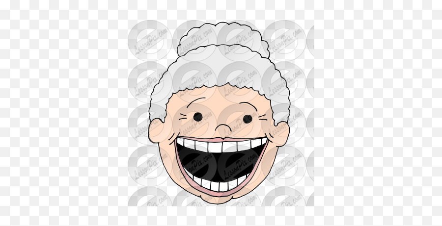 Old Lady Picture For Classroom Therapy Use - Great Old There Was An Old Lady Who Swallowed Emoji,Lady Clipart