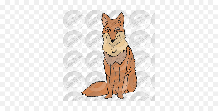Coyote Picture For Classroom Therapy - Northern Breed Group Emoji,Coyote Clipart