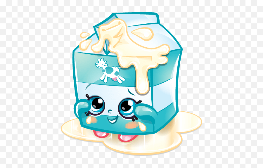 Spilt Milk Shopkins Transparent Png - Spilt Milk Shopkins Emoji,Milk Clipart