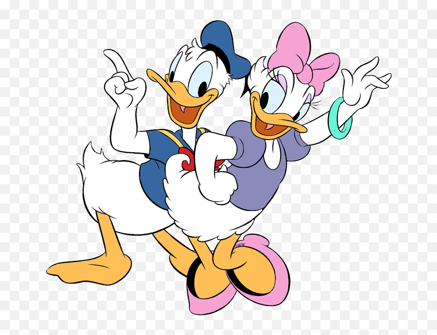 Donald Daisy Duck Clip Art - Donald Y Daisy Png Emoji,Daisy Clipart
