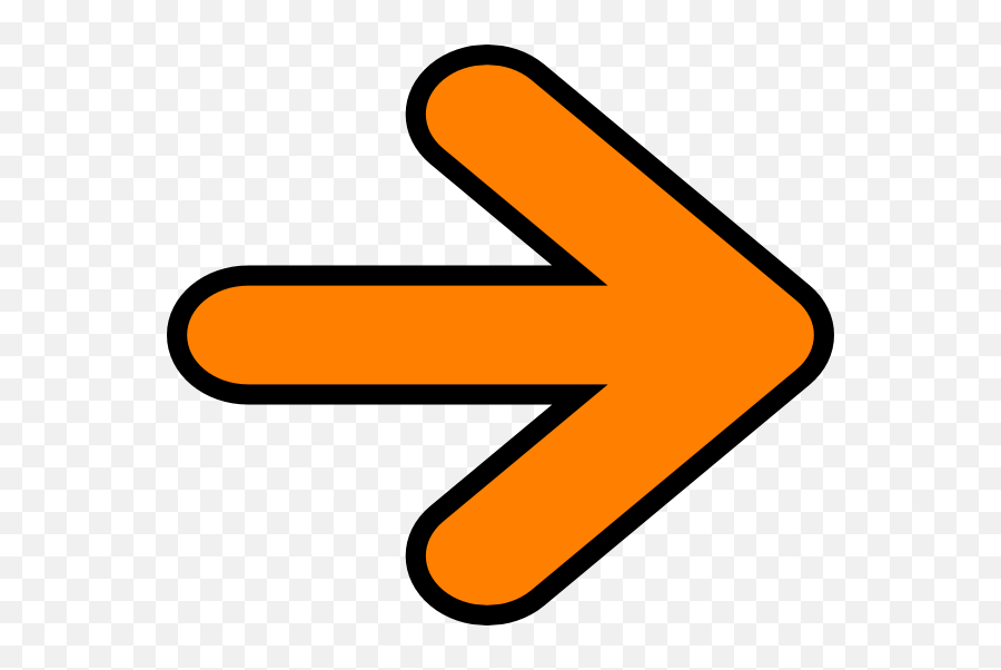Download Arrow Clipart Icon - Orange Arrow Transparent Arrow Clipart Transparent Emoji,Arrow Transparent Background