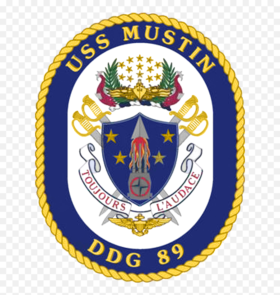 Uss Mustin - Uss Mustin Ddg 89 Logo Emoji,Usn Logo