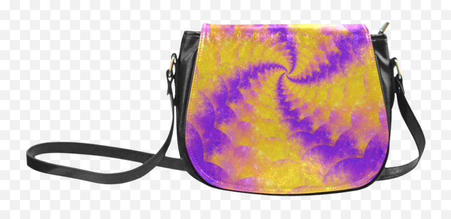 Color Explosion Spiral Yellow Lilac Composion Classic Saddle Baglarge Model 1648 Id D573237 Emoji,Color Explosion Png