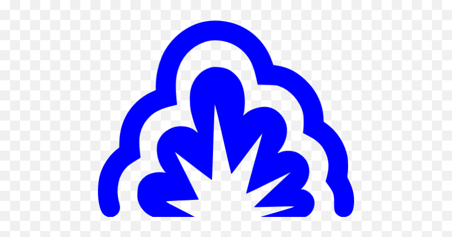 Blue Smoke Explosion Icon Emoji,Blue Explosion Png